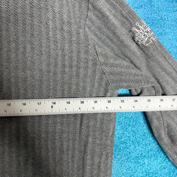 Straight Down Men’s 1/4 Zip Louis Martini Sweatshirt – Size L – Gray 100% Cotton - Picture 3 of 16